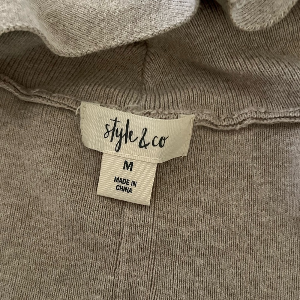 Style & Co medium fringe long sleeve cardigan - Picture 10 of 11